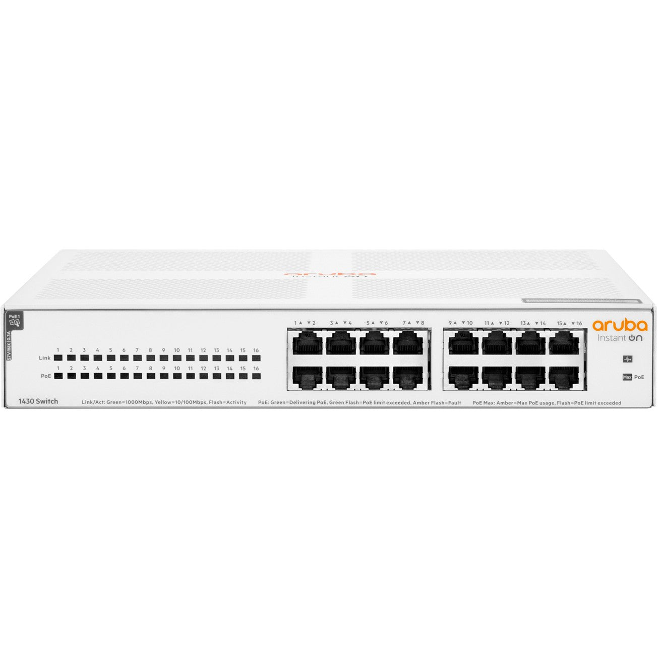 HPE Aruba Networking Aruba Instant On 1430 16G Class4 PoE 124W