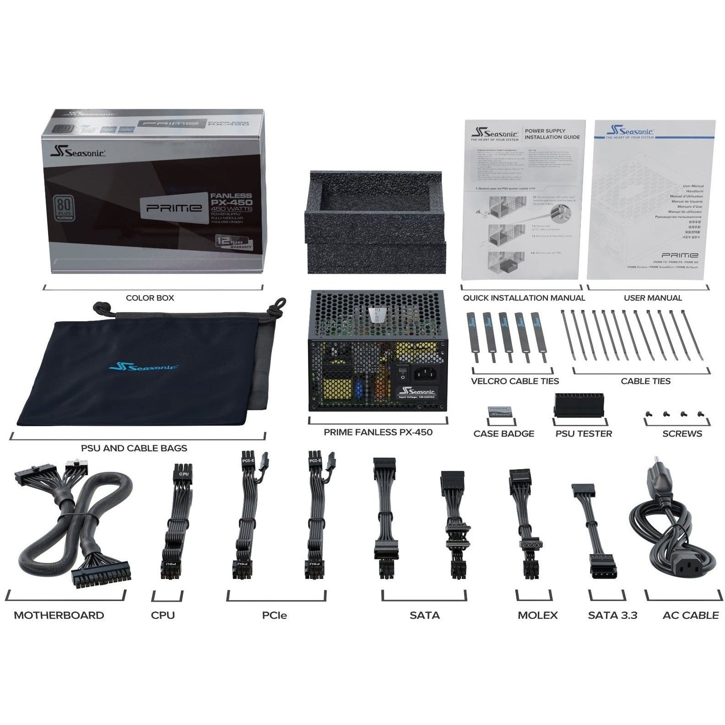 Unidad de fuente de alimentación Seasonic PRIME Fanless PX