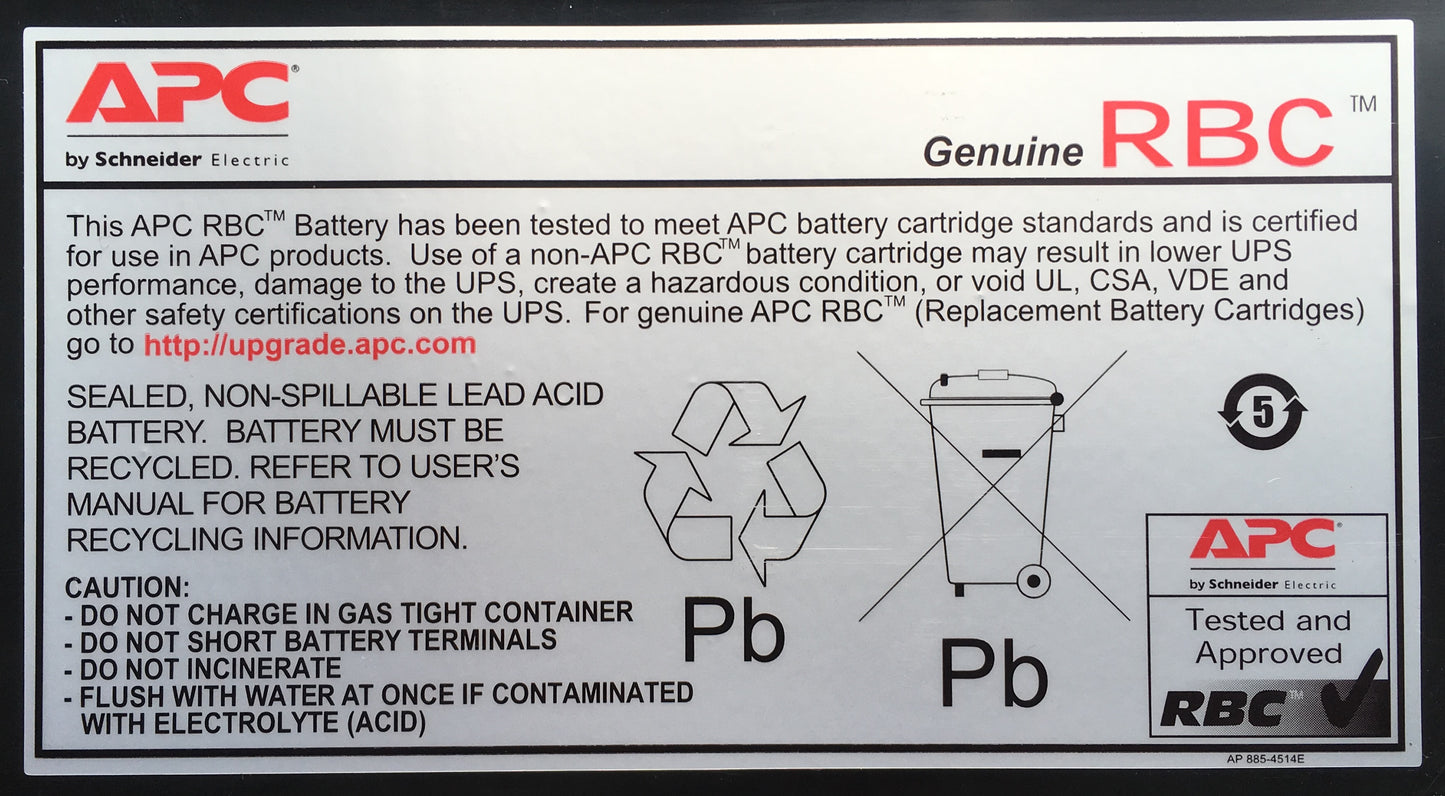 APC Replacement Battery Cartridge 33 with 2 Year Warranty