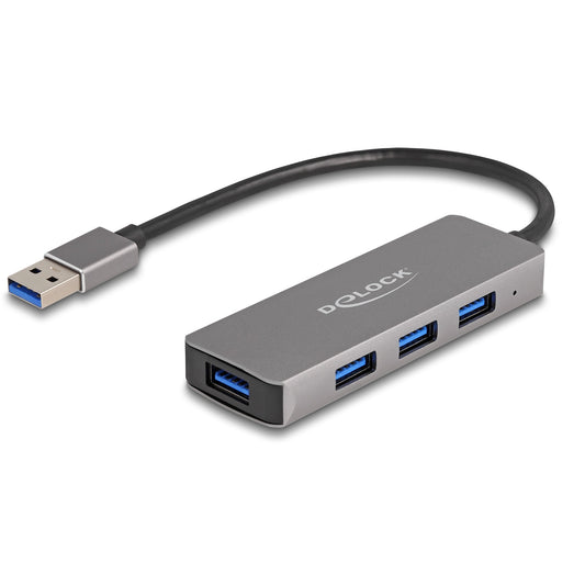 DeLOCK 4 Port USB 5 Gbps Hub with USB Type-A connector – USB Type-A ports on the side