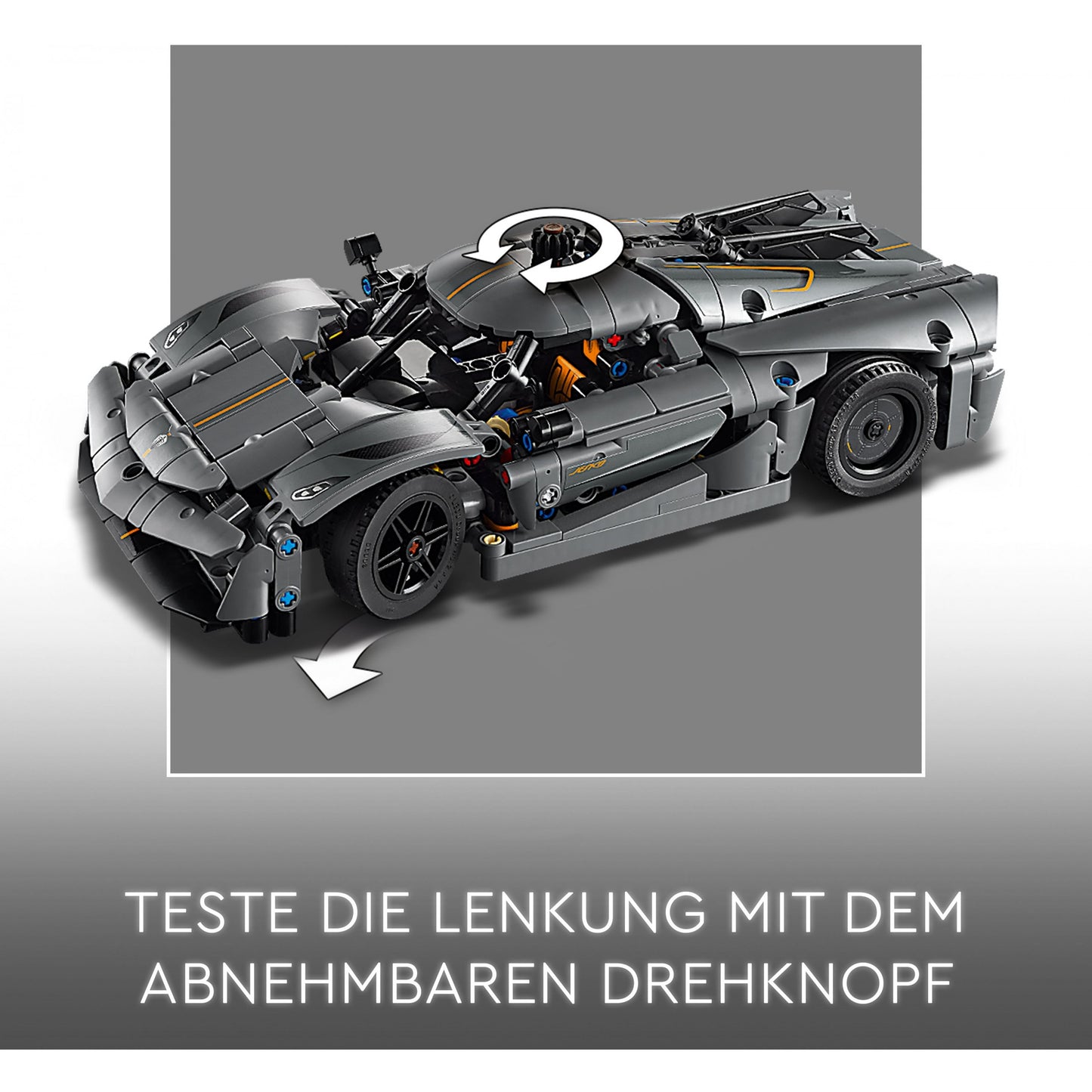 LEGO Koenigsegg Jesko Absolut Grey Hypercar