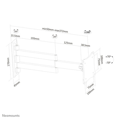 Neomounts tv/monitor wall mount