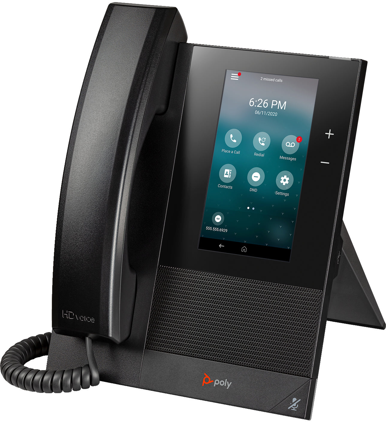 POLY CCX 400 Business Media Phone with Open SIP and PoE-enabled