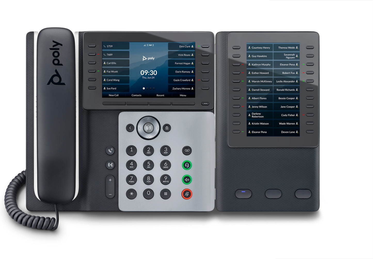 POLY Edge E550 IP Phone and PoE-enabled