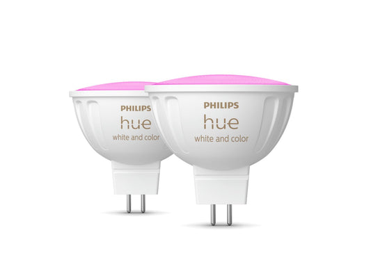 Philips Hue White and colour ambience MR16 Smart lighting spot Bluetooth/Zigbee 6.3 W