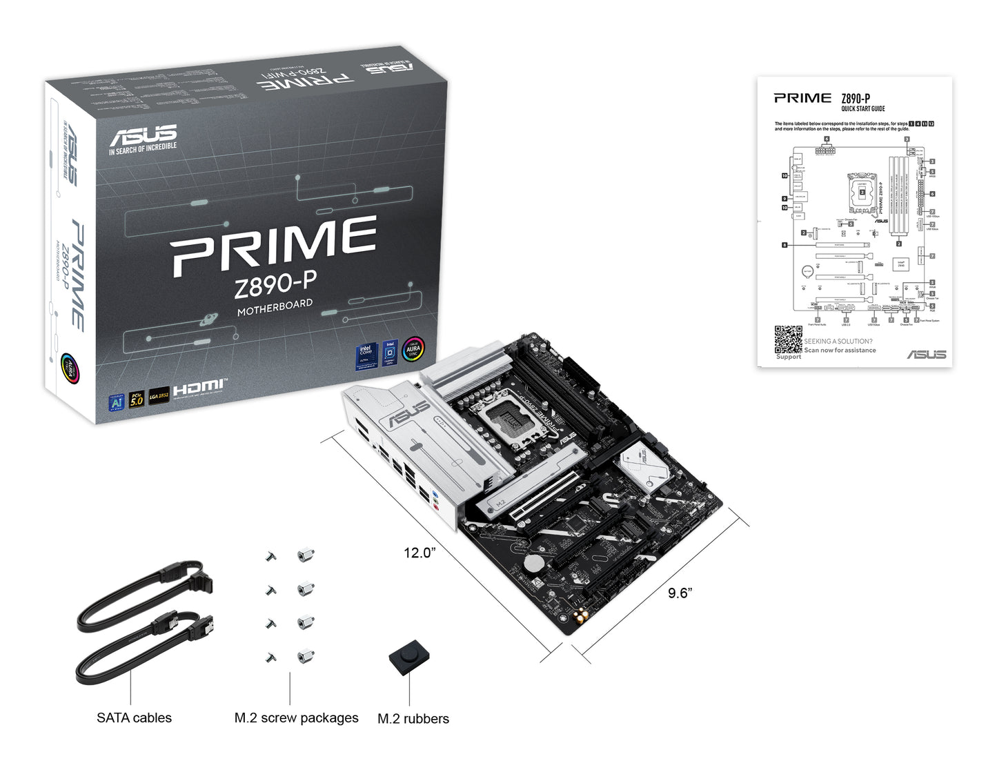 ASUS PRIME Z890-P Intel Z890 LGA 1851 (Socket V1) ATX