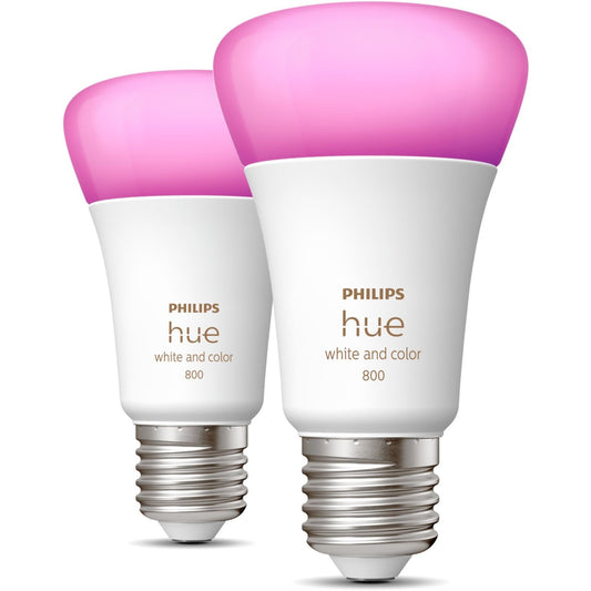 Philips Hue White and colour ambience A60 – E27 smart bulb – 800 (2-pack)