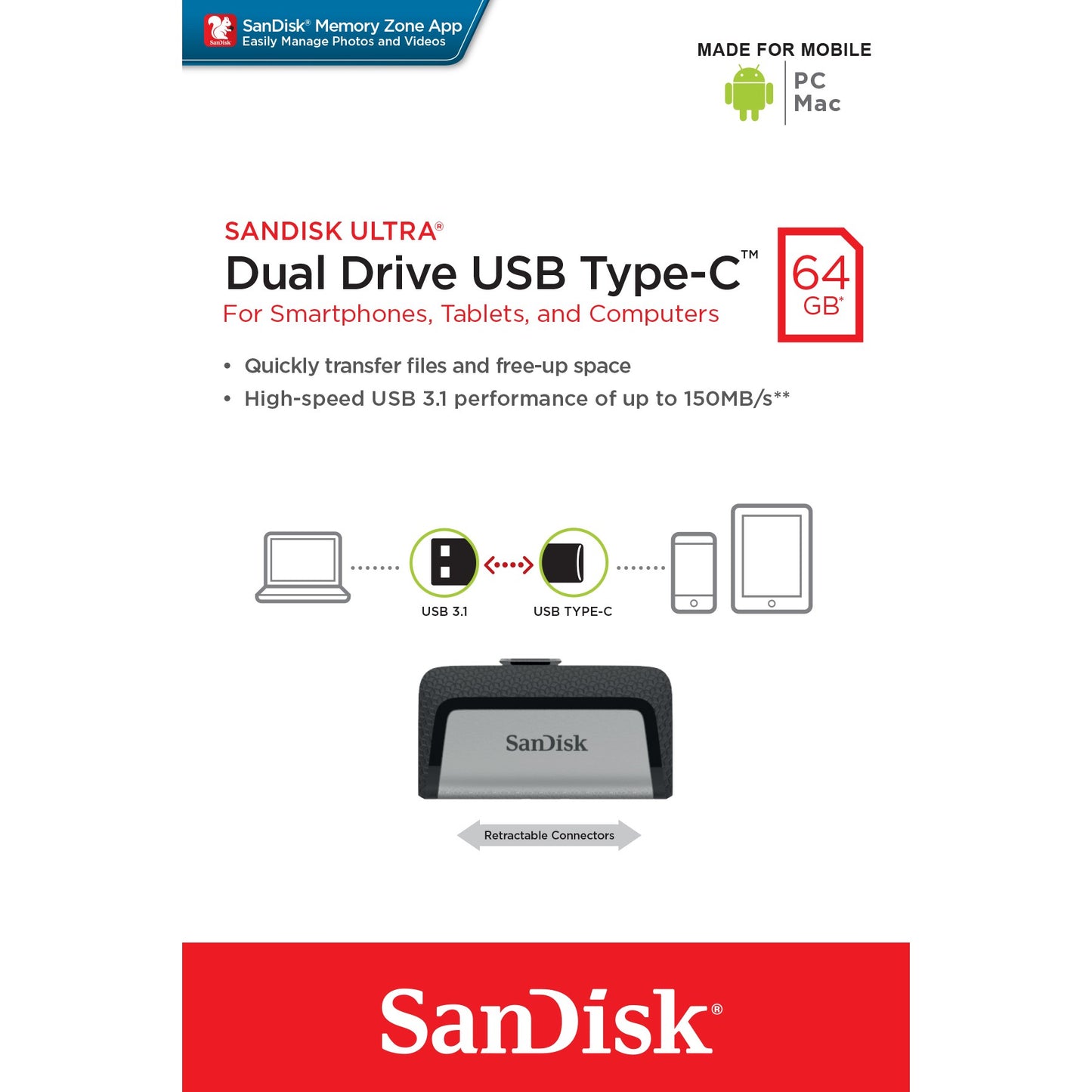 SanDisk Ultra Dual Drive USB Type-C