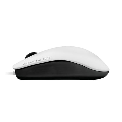 CHERRY MC 2000 Corded Mouse with Tilt Wheel, Pale Grey, USB