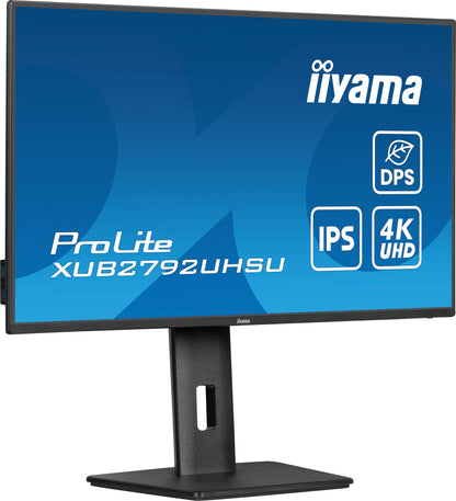 iiyama ProLite XUB2792UHSU-B6 computer monitor 68.6 cm (27") 3840 x 2160 pixels 4K Ultra HD LED Black