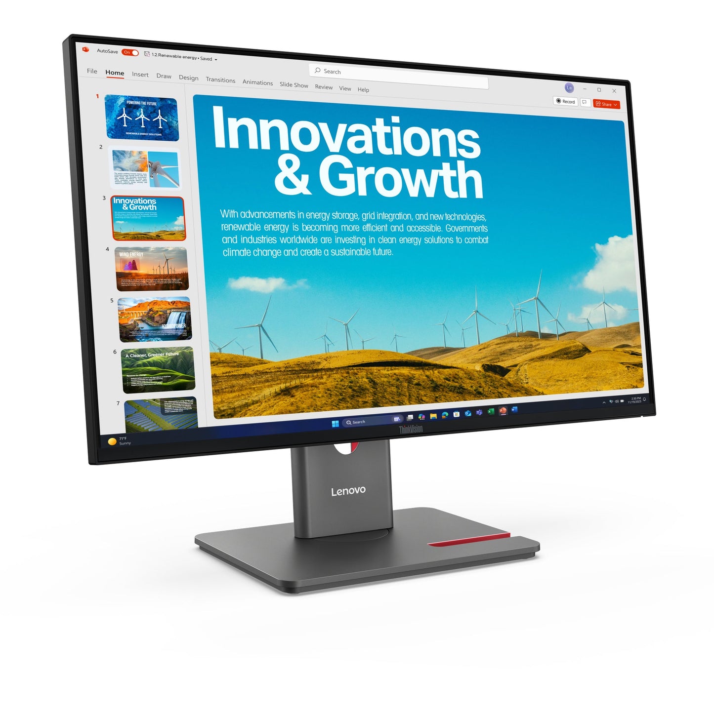 Lenovo ThinkVision P24QD-40 LED display