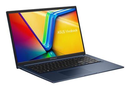 ASUS Vivobook 17 X1704ZA-AU245W Intel® Core™ i3 i3-1215U Laptop 43.9 cm (17.3") Full HD 8 GB DDR4-SDRAM 512 GB SSD Wi-Fi 6E (802.11ax) Windows 11 Home Blue