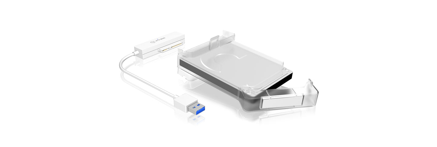 ICY BOX IB-AC703-U3 HDD/SSD enclosure White 2.5"