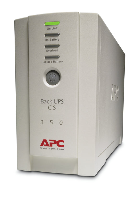 APC Back-UPS, 350VA/210W, Tower, 230V, 4x IEC C13 Outlets , User Replaceable Battery