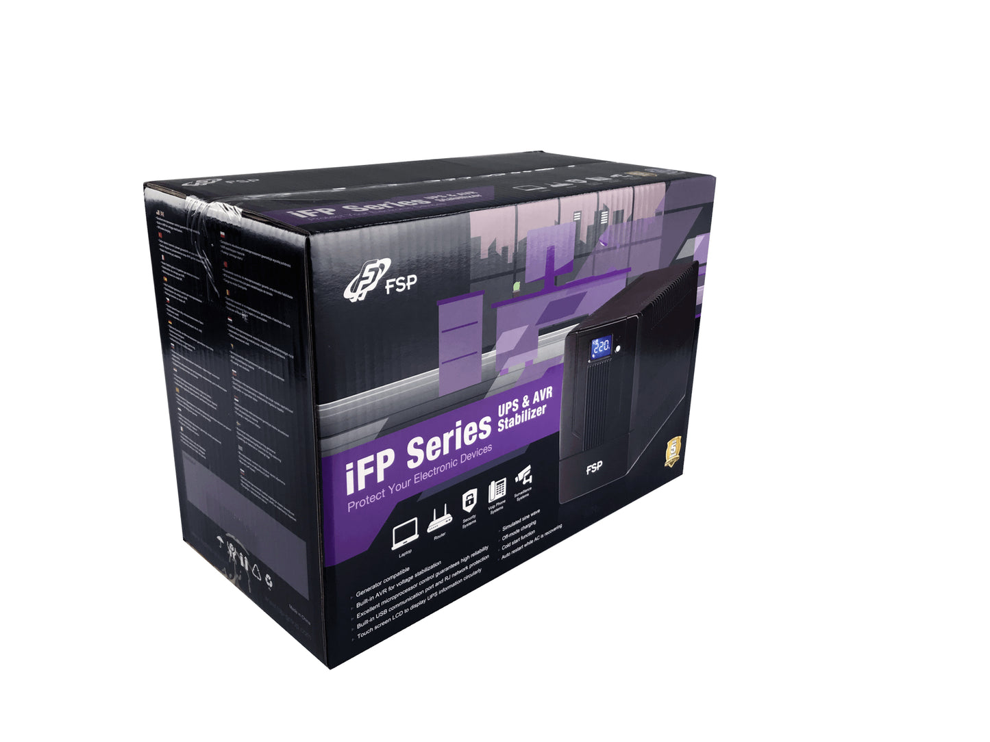 FSP iFP 1000 uninterruptible power supply (UPS) Line-Interactive 1 kVA 600 W 2 AC outlet(s)