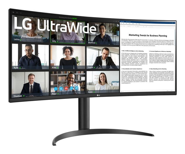 LG 34WR55QK-B computer monitor 86.4 cm (34") 3440 x 1440 pixels Wide Quad HD Black