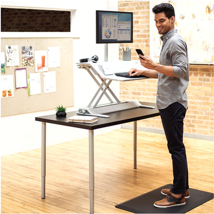 Fellowes Anti Fatigue Mat - Everyday Ergonomic Sit Stand Desk Mat for Use in Work or the Home Environment - H1.91 x W91.44 x D60.96cm - Black