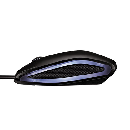 CHERRY GENTIX CORDED ILLUMINATED MOUSE, Black, USB