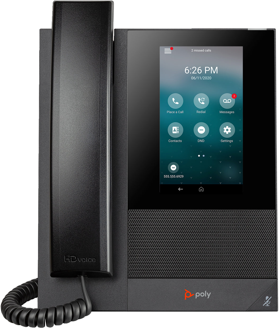 POLY CCX 400 Business Media Phone with Open SIP and PoE-enabled