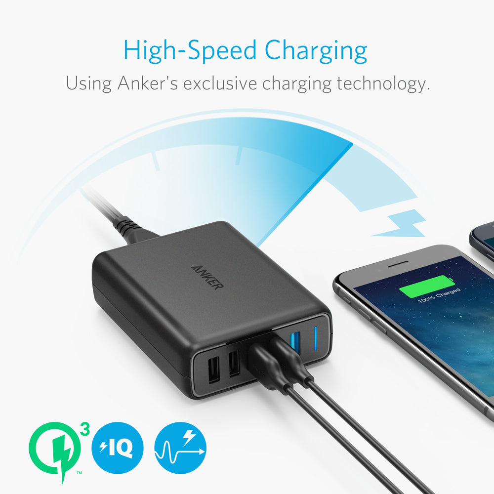 Anker PowerPort Speed 5 Universal Black AC Indoor