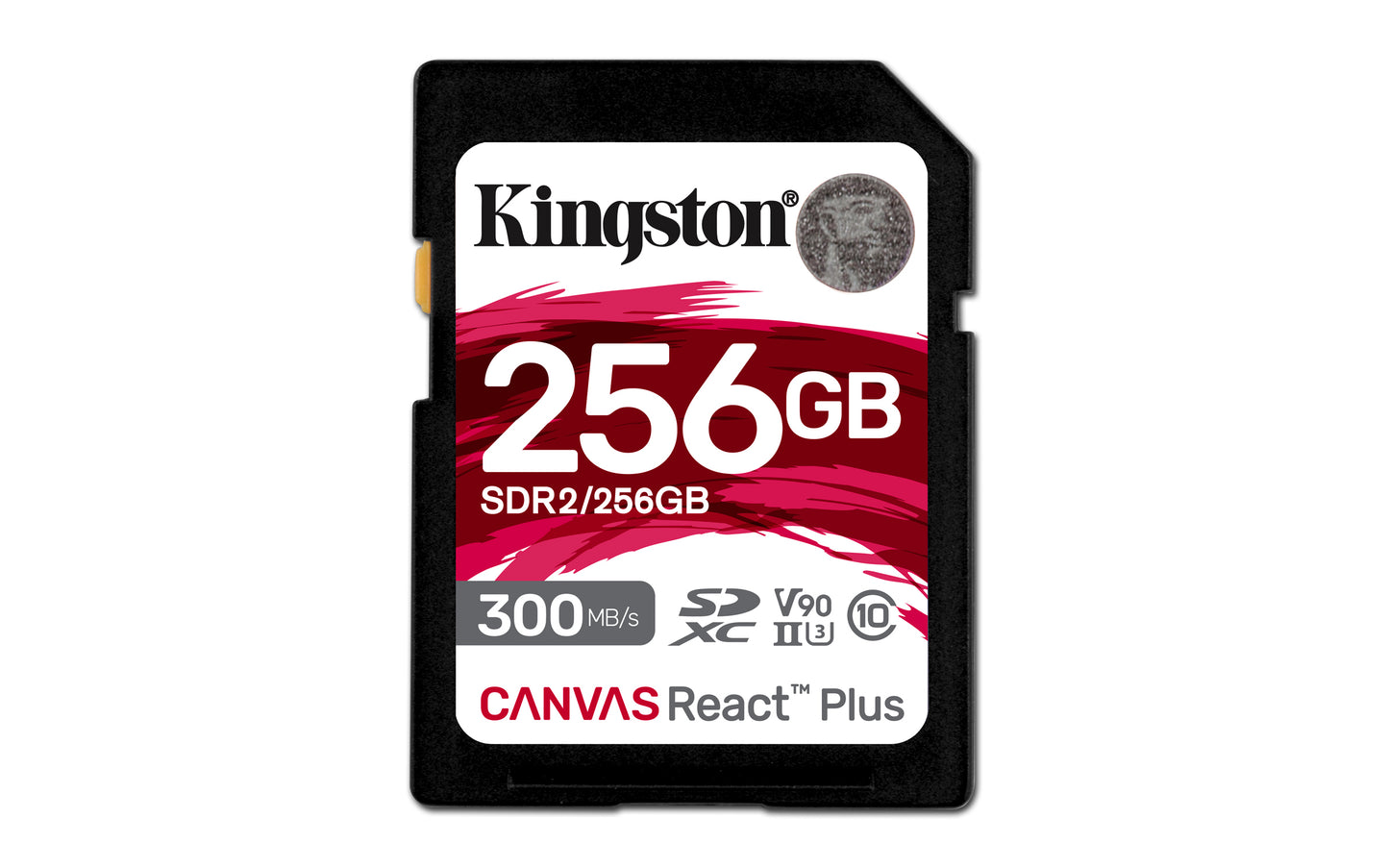 Kingston Technology 256GB Canvas React Plus SDXC UHS-II 300R/260W U3 V90 for Full HD/4K/8K