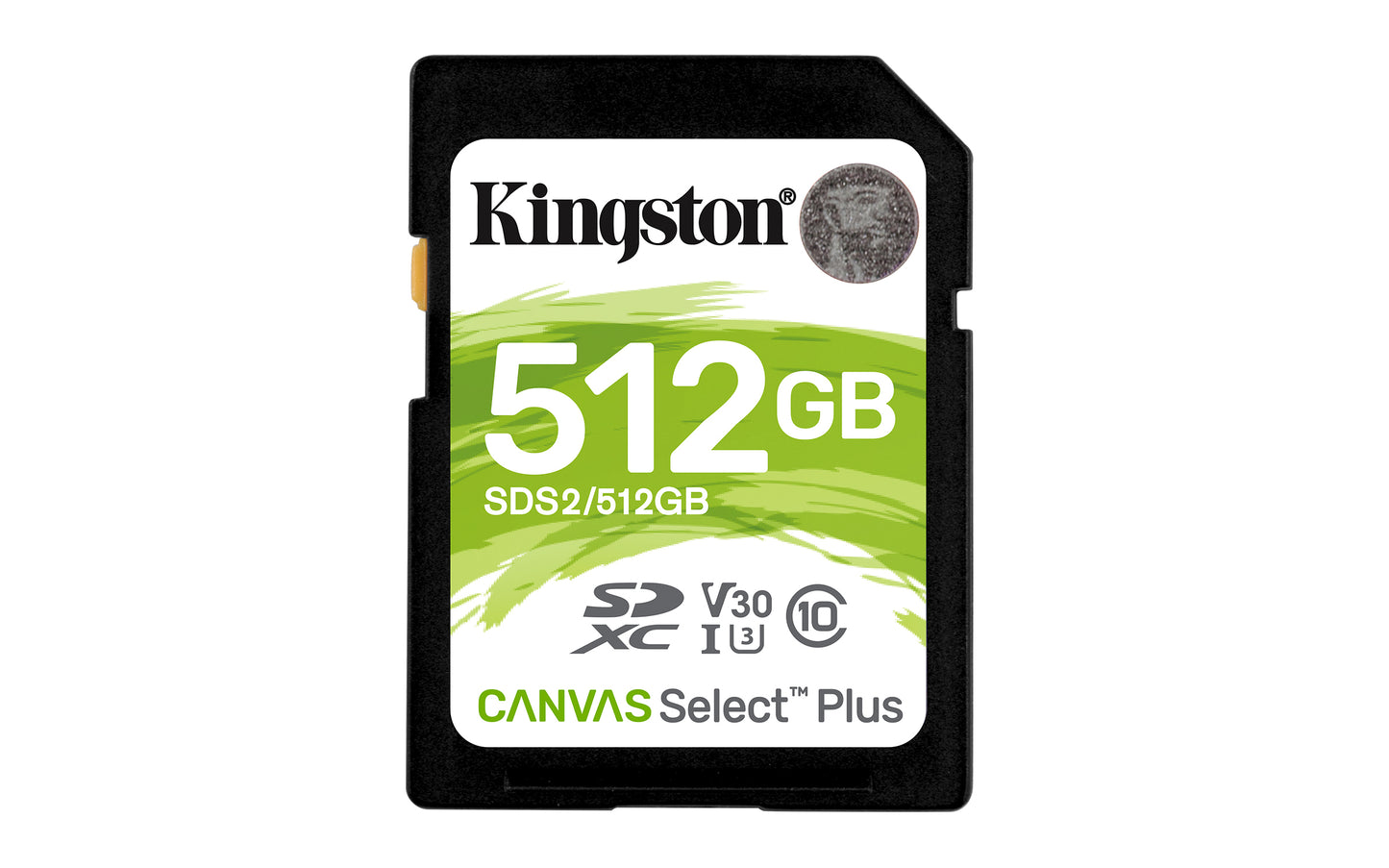 Kingston Technology 512GB SDXC Canvas Select Plus 100R C10 UHS-I U3 V30