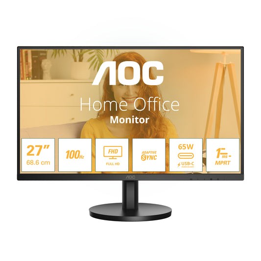 AOC 27B3CA2 computer monitor 68.6 cm (27") 1920 x 1080 pixels Full HD LED Black