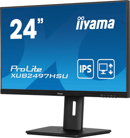 iiyama XUB2497HSU-B2 computer monitor 60.5 cm (23.8") 1920 x 1080 pixels Full HD LED Black