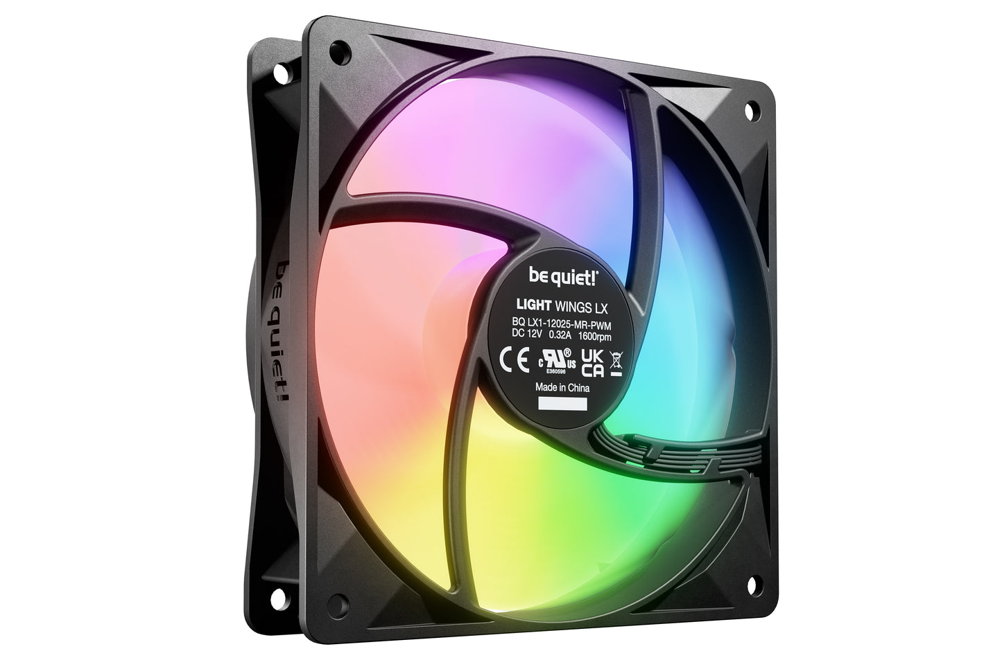 be quiet! LIGHT WINGS LX 120mm PWM 3-Pack Black Computer case Fan 12 cm 3 pc(s)