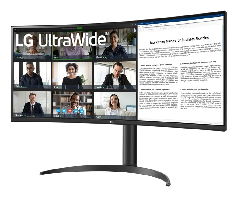 LG 34WR55QK-B computer monitor 86.4 cm (34") 3440 x 1440 pixels Wide Quad HD Black