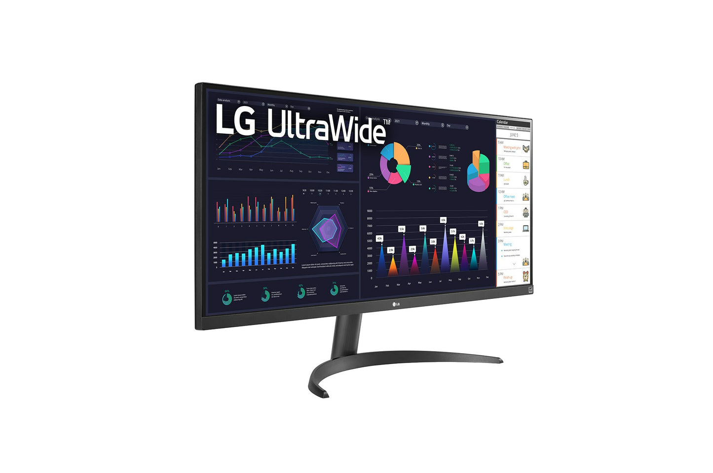 LG 34WQ500-B computer monitor 86.4 cm (34") 2560 x 1080 pixels UltraWide Full HD LED Black