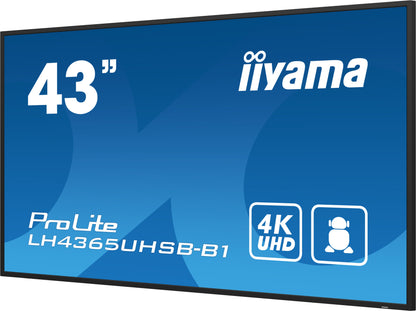 iiyama LH4365UHSB-B1 Signage Display - TECHDIRECT iiyama -  Ireland - Carlow - Dublin - Cork