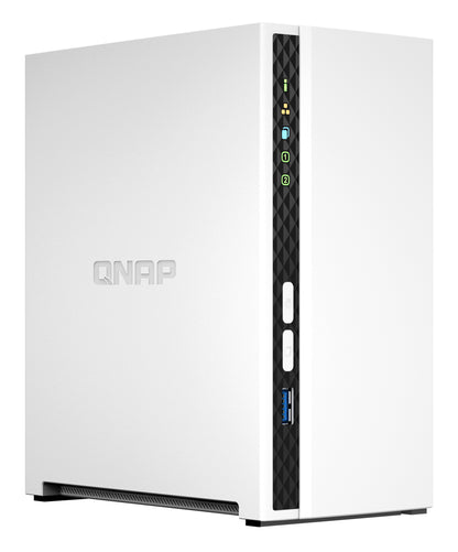 QNAP TS-233 NAS/storage server Tower ARM Cortex-A55 2 GB 0 TB QNAP QTS White