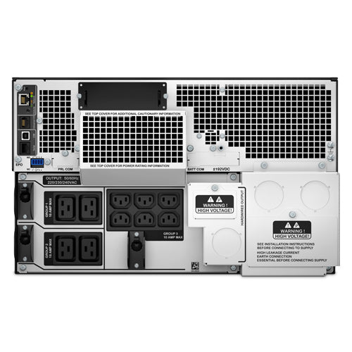 APC Smart-UPS On-Line SRT8KRMXLI - 8kW/VA, 6x C13 + 4x C19 + hardwire 1phase output, rack mountable, Embedded NMC