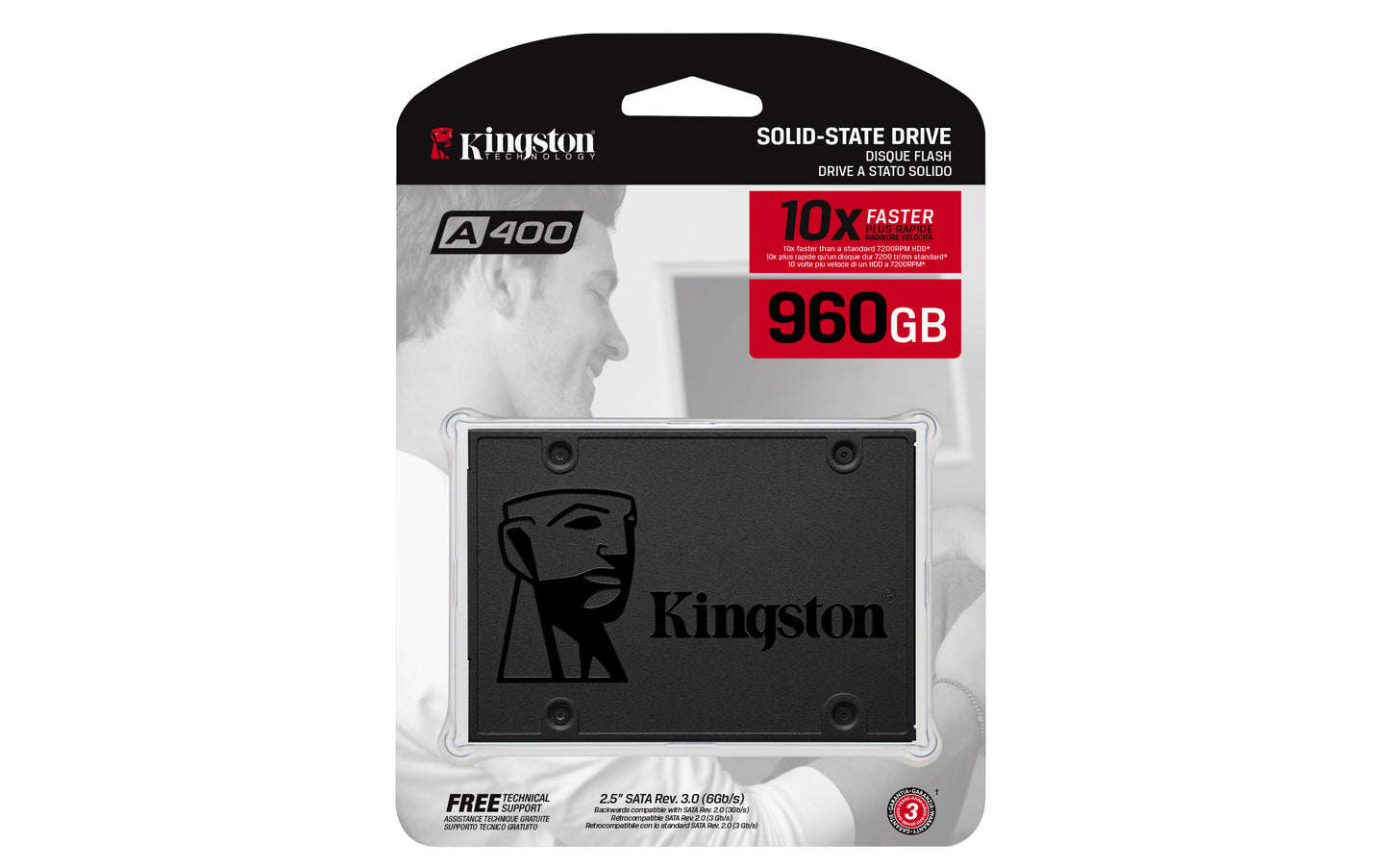 Kingston Technology A400 960 GB 2.5" Serial ATA III TLC