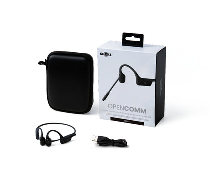 SHOKZ OpenComm Headset Wireless Handheld Calls/Music USB Type-A Bluetooth Black