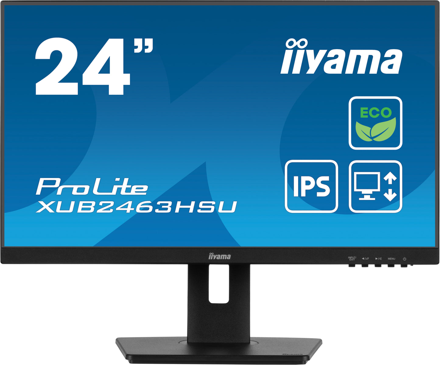 iiyama ProLite XUB2463HSU-B1 computer monitor 61 cm (24") 1920 x 1080 pixels Full HD LED Black