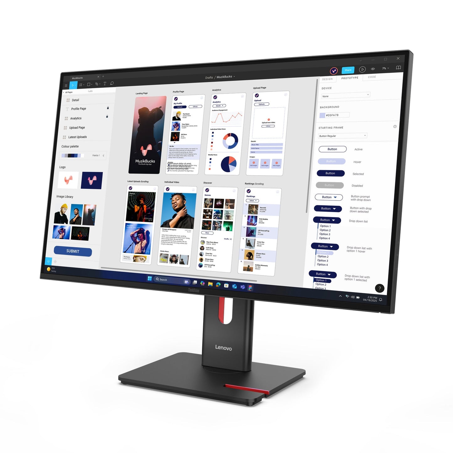 Lenovo ThinkVision T32UD-40 LED display