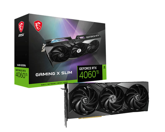 MSI GAMING GEFORCE RTX 4060 Ti X SLIM 16G graphics card NVIDIA 16 GB GDDR6