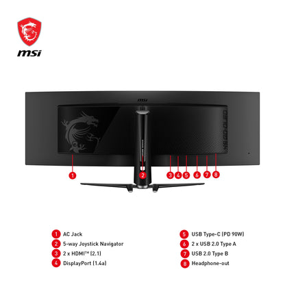 MSI MPG 491CQPDE QD-OLED computer monitor