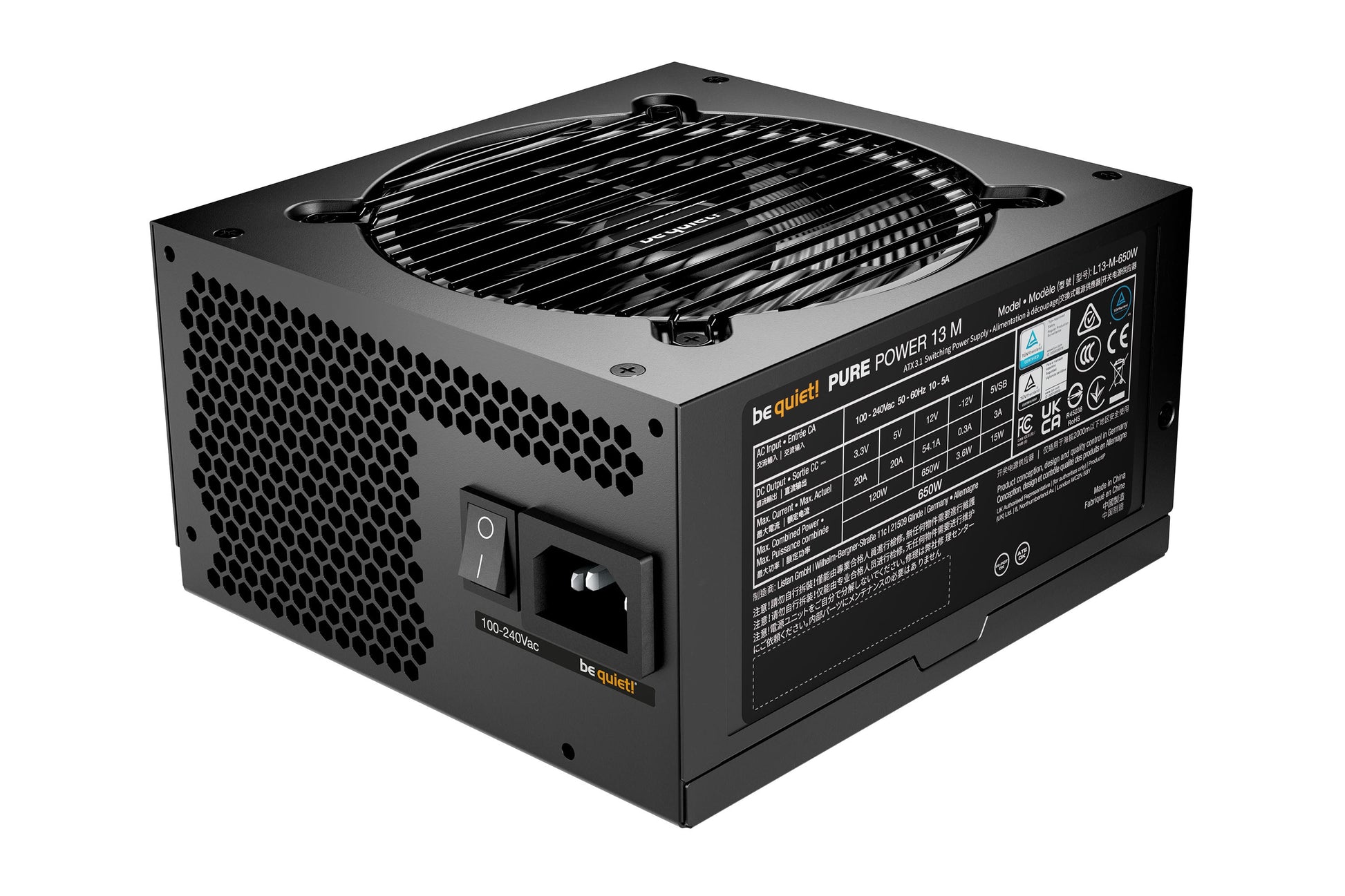 be quiet! Pure Power 13 M | 650W power supply unit 20+4 pin ATX ATX Black - TECHDIRECT Be Quiet! -  Ireland - Carlow - Dublin - Cork