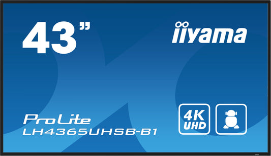 iiyama LH4365UHSB-B1 Signage Display - TECHDIRECT iiyama -  Ireland - Carlow - Dublin - Cork