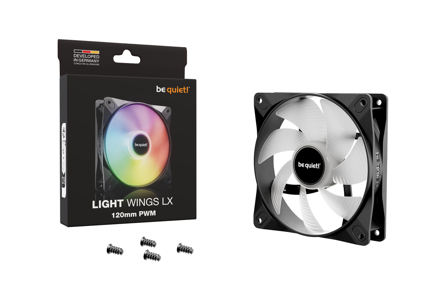 be quiet! LIGHT WINGS LX 120mm PWM Computer case Fan 12 cm Black 1 pc(s)