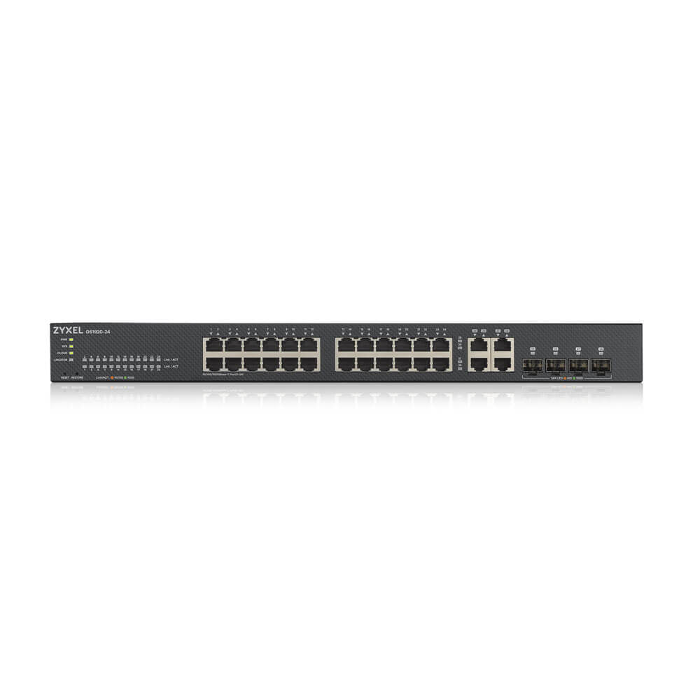 Zyxel GS1920-24V2 Managed Gigabit Ethernet (10/100/1000) Black