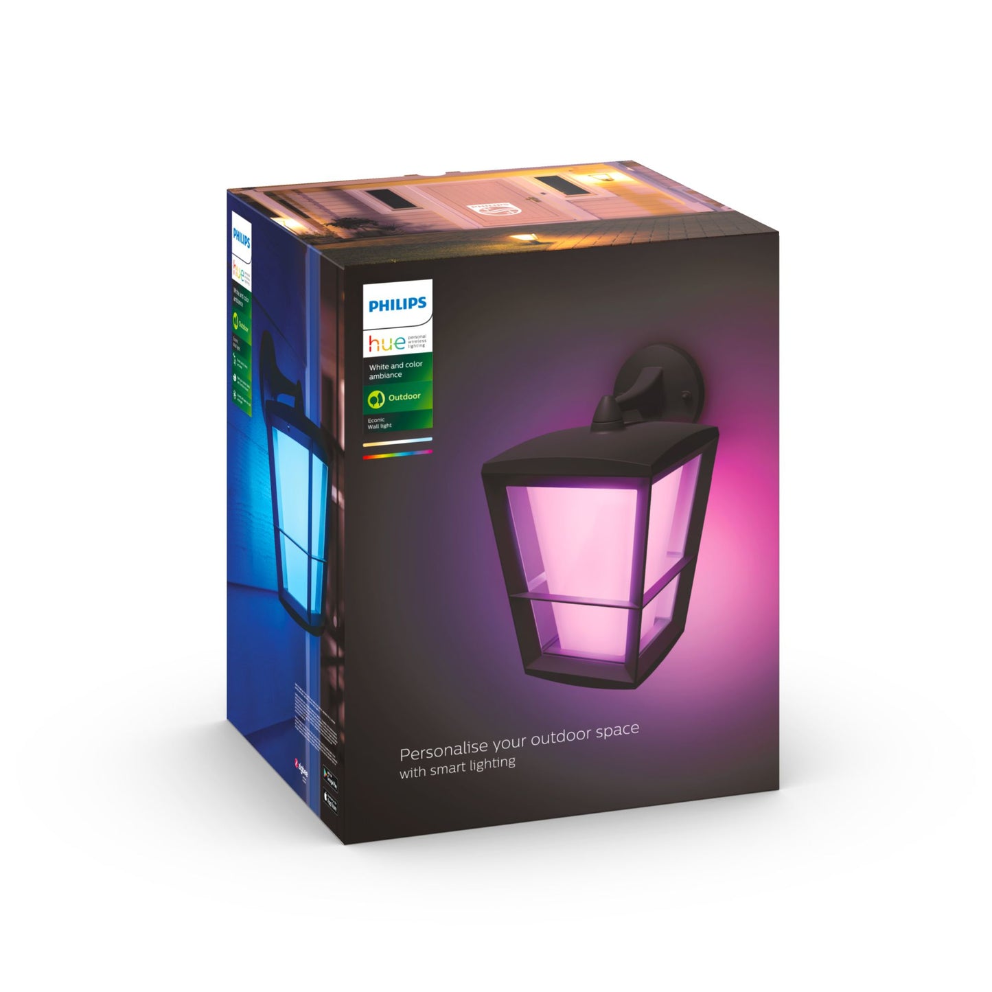 Philips Hue White and colour ambience Econic Outdoor Wall Light