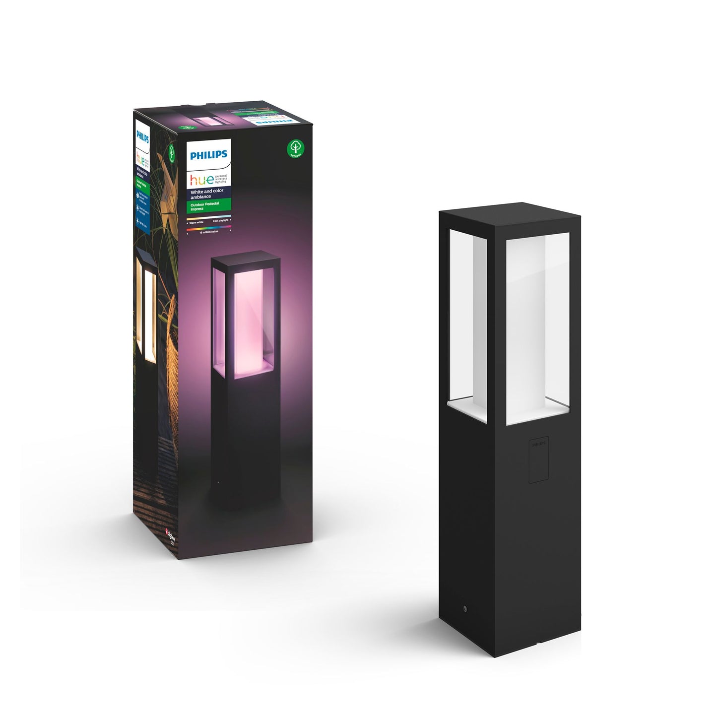 Philips Hue White and colour ambience IMPRESS OUTDOOR PEDESTAL LIGHT