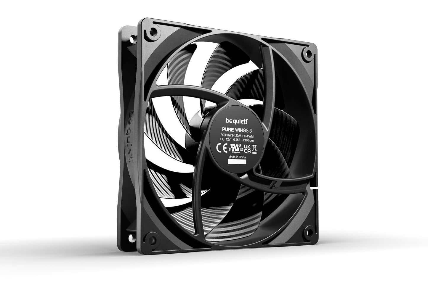 be quiet! Pure Wings 3 120mm PWM high-speed Computer case Fan 12 cm Black 1 pc(s)