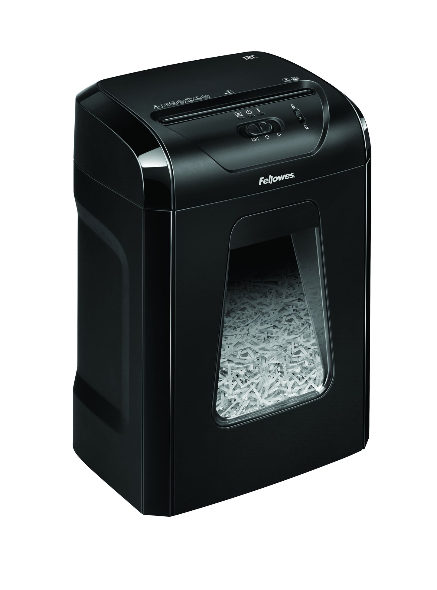 Fellowes Powershred 12C paper shredder Cross shredding 22.5 cm Black