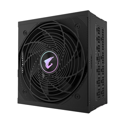 GIGABYTE AORUS ELITE P1000W ICE Power Supply Unit - PCIe 5.0, 80 PLUS Platinum, Fully modular design, 120mm Fan, ATX 3.0 compatible, EU Plug