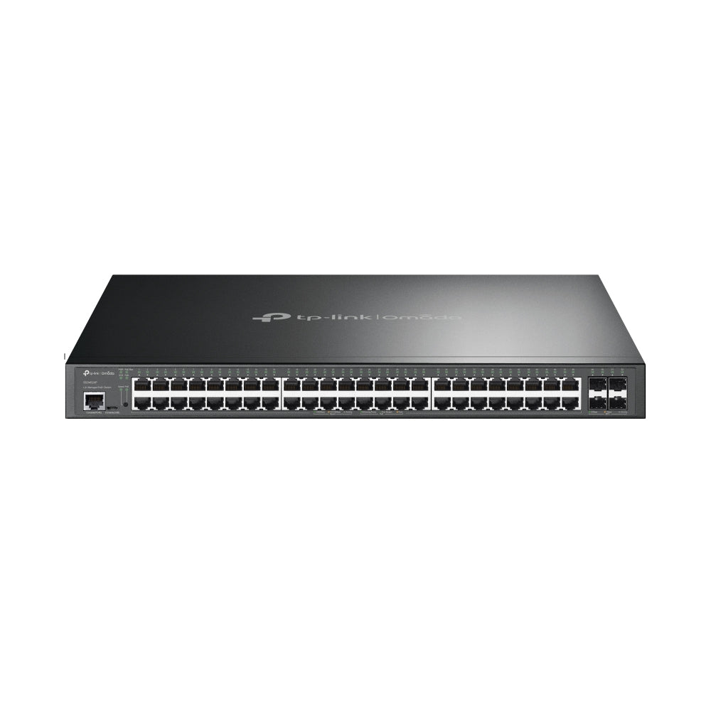 TP-Link Omada 48-Port Gigabit and 4-Port 10GE SFP+ L2+ Managed Switch with 48-Port PoE+